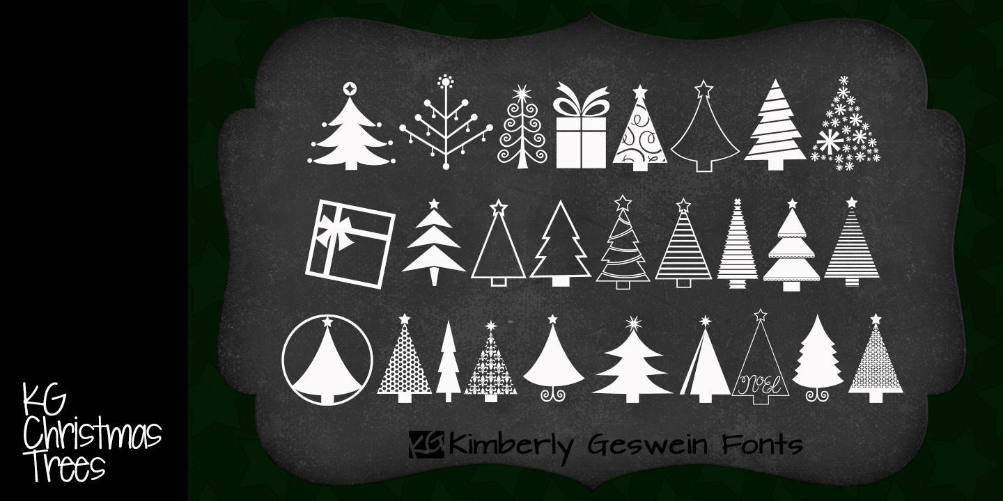 Font KG Christmas Trees